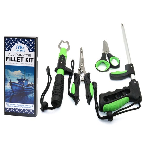 Fish Gripper, Fish Hook Remover, Fishing Scissors &amp; Fishing Pliers