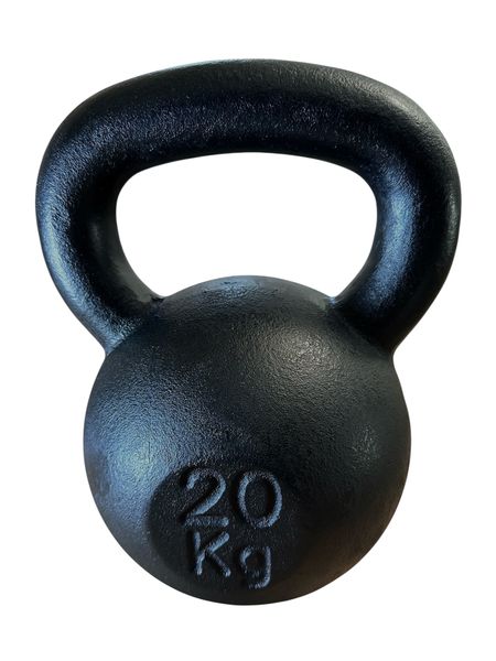 AFRI101 Heavy-Duty Full Cast Iron Kettlebell - 20Kg