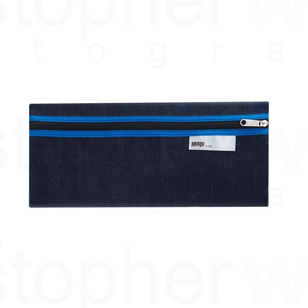 Meeco Denim Pencil Bag Big - Assorted Colours