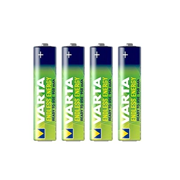 Varta AAA Rechargeable NIMH Endless Energy Battery 950mAh (4 Pack)