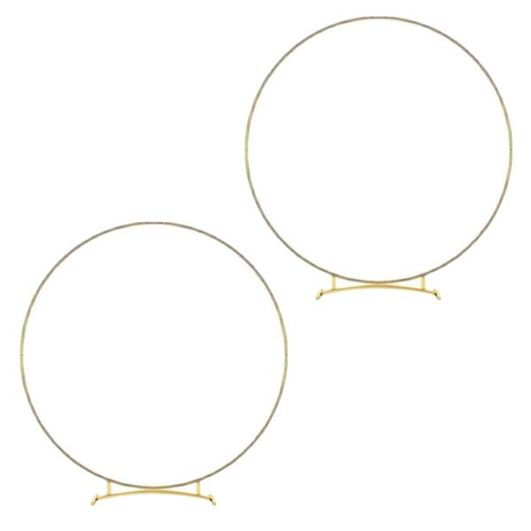 Party Wedding Curved Base Floral Hoop Centerpiece For Table - 32cm - Set of 2