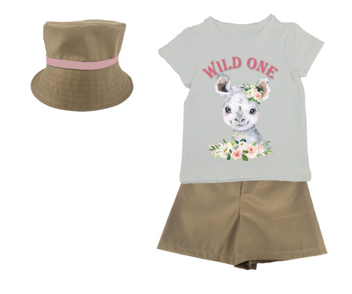 Wild One / Safari Theme-Rhino Wild One image