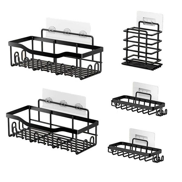 Corner Storage Shower Caddy Shelf Organizer, 5 Pack No Drilling