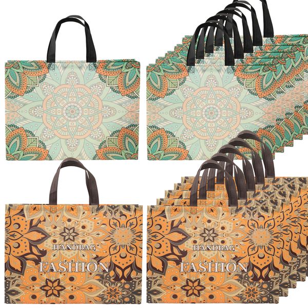 12-Pack Gift Bags Medium Size, Reusable Non-Woven Gift Bags with handles