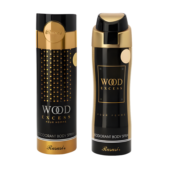 Rasasi - DEO WOODY XS MEN &amp; WOOD XS WOMEN 200ml Wood Bundle