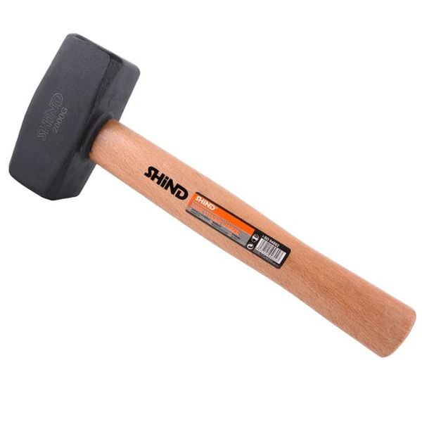 Shind Cast Iron 2000G Stoning Hammer With Wooden Handle
