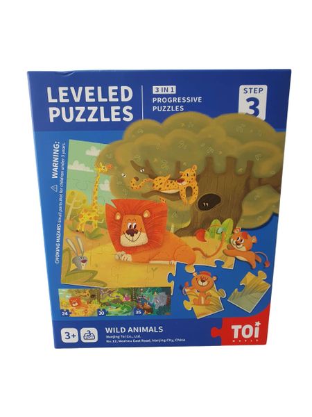 Toi - Leveled Puzzle Step 3 - Wild Animals