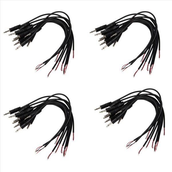 10Pcs Male Plug To Bare End Ts 2 Pole Mono 1/8Inch 3 5Mm Jack Cable