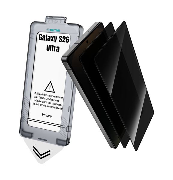CellTime Privacy Screen Protector Compatible with Galaxy S26 Ultra -2 Pack