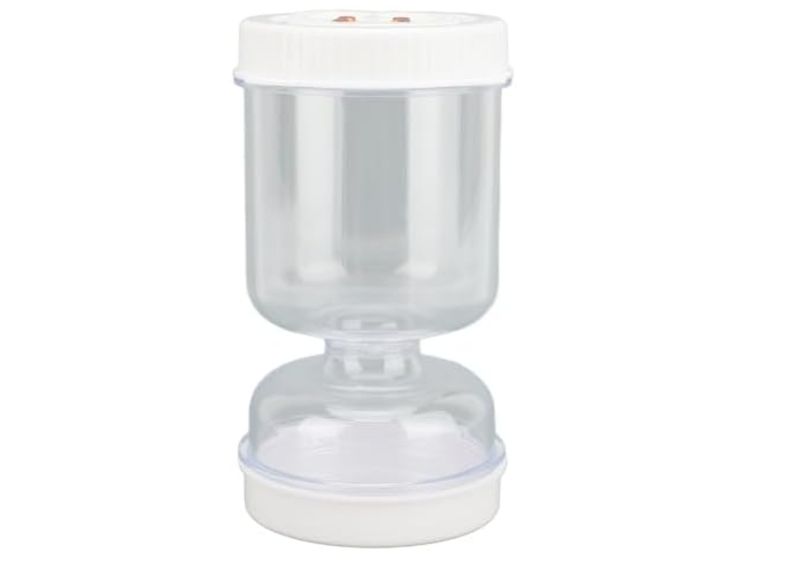Pickle Jar with Strainer Flip, Hourglass Pickle Container and Leakproof Lid,