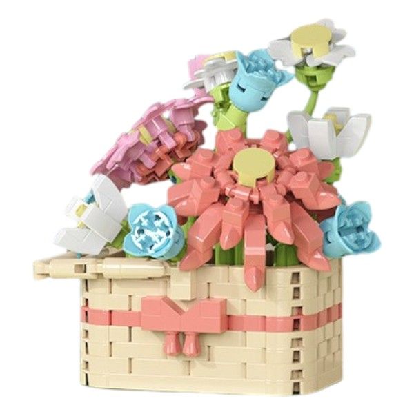 Blooming Flower Building Block Set - Multicolour - 344 Pieces