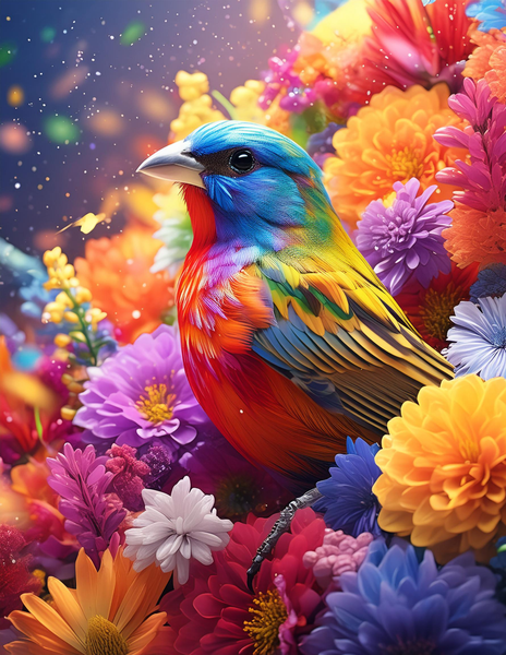 Rooted Art Bird - Home Decor Wall Art ( 1409)