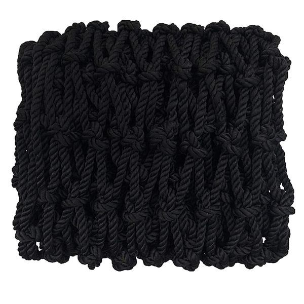 Garden Heavy-Duty Indoor &amp; Outdoor Black Nylon Rope Fencing Net (2m x 1m)