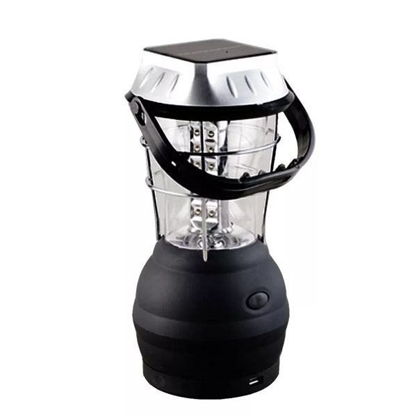 Portable Solar Camping Led Light - Black