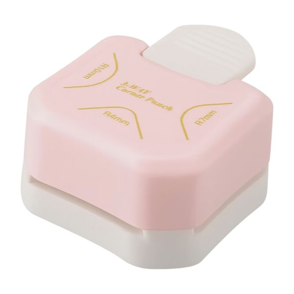 Craft 3-in-1 Multi-Size Corner Rounder Punch - Pastel Pink