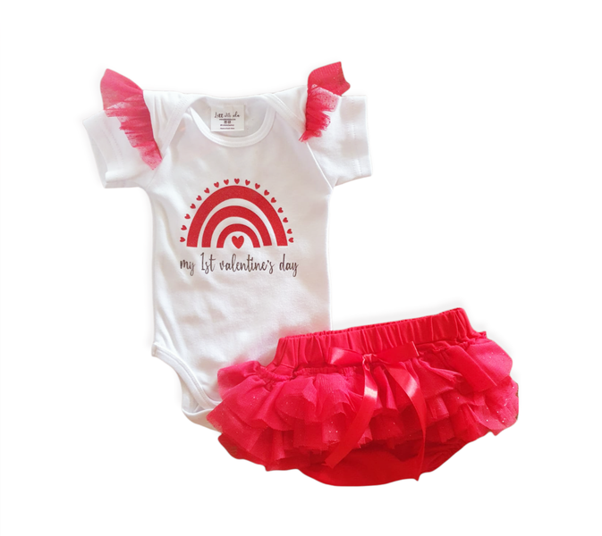 Little Leila - my 1st valentines day - red