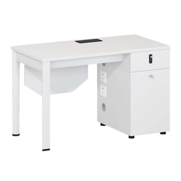 Modern and Stylish Computer Desk with 2 Plugs
