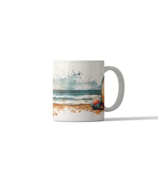 Printed Coffee Mug - Retro Surfing DSG 16