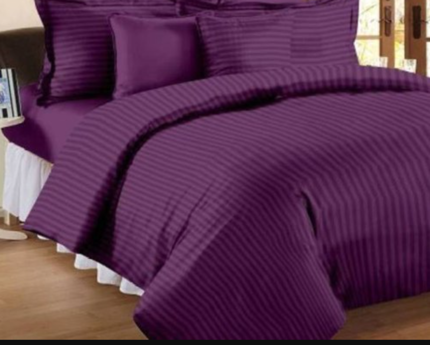 Relax Collection Microfibre Duvet Cover - 3-Piece Set - Purple