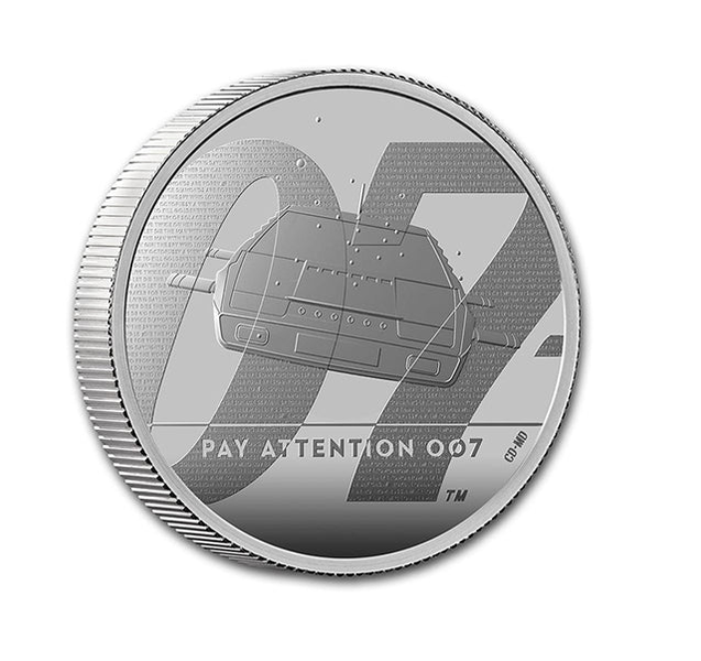 James Bond 'Pay Attention' 2oz Silver Coin - Limited Edition
