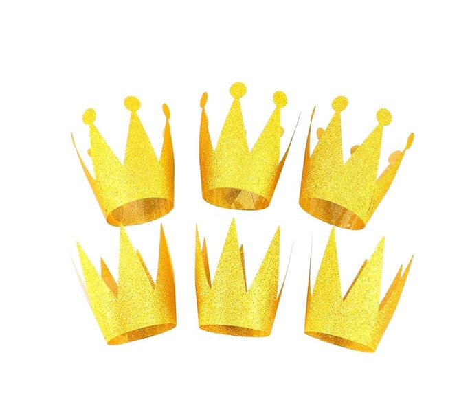 Prince and Princess Crowns - 6 Piece Set