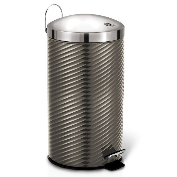 Berlinger Haus 7 Litre Stainless Steel Premium Pedal Bin - Carbon Edition