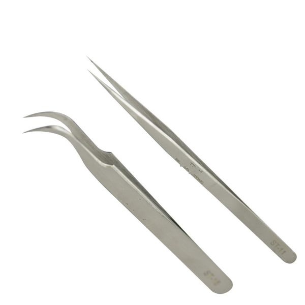 Straight and Curved Tweezer Set
