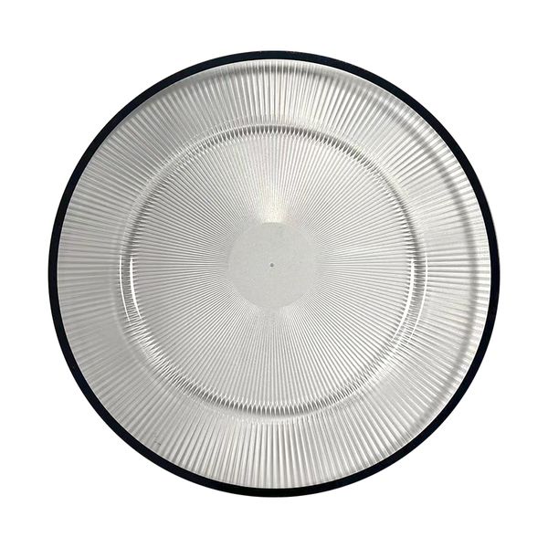 Elegant Black Rational Line UnderPlate For Decor - 50 Piece