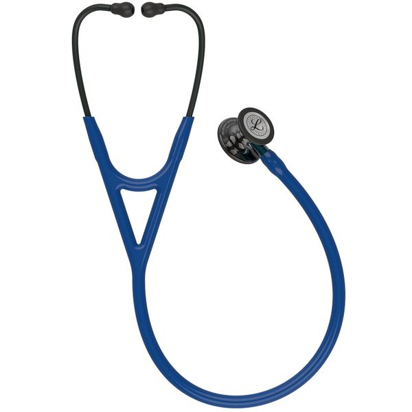 Littmann Cardiology IV Stethoscope - Polished Smoke &amp; Navy with Blue Stem