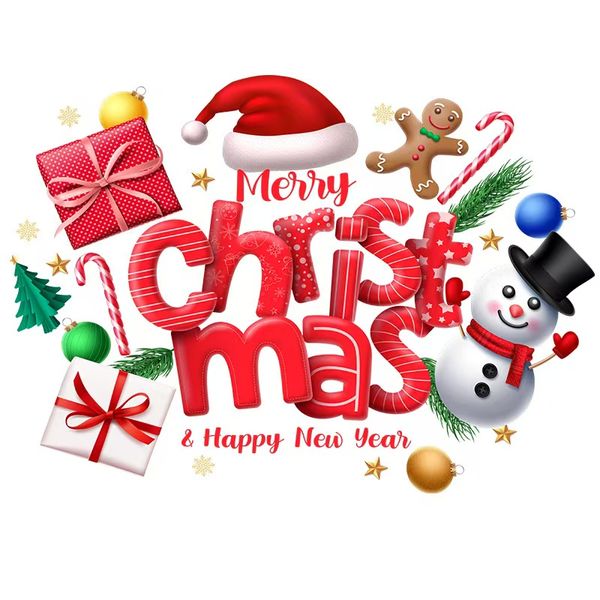 Christmas Snowman Decorations, Holiday Glass Door And Window Stickers