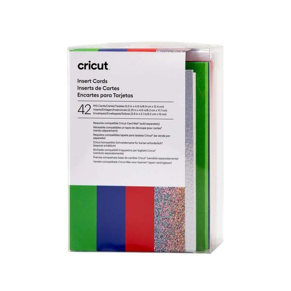 Cricut Insert Cards Rainbow R10 (8;9 Cm X 12;4 Cm) 42-Pack