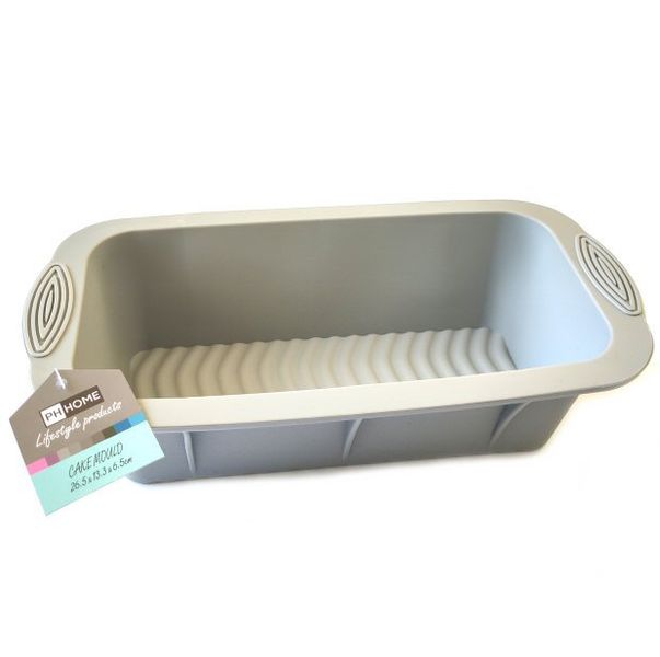 PH Home - Silicone Rectangular Cake Mold Grey