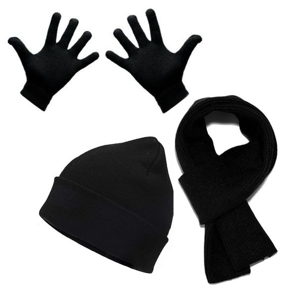 Beanie Scarf and Gloves Combo