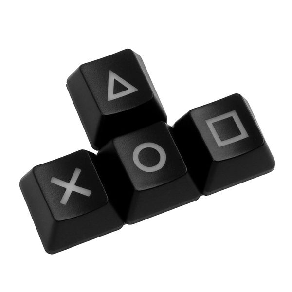 Keys Cap Up Down,Mechanical Keyboard Pbt Keycap Ps4 Button Key-Black