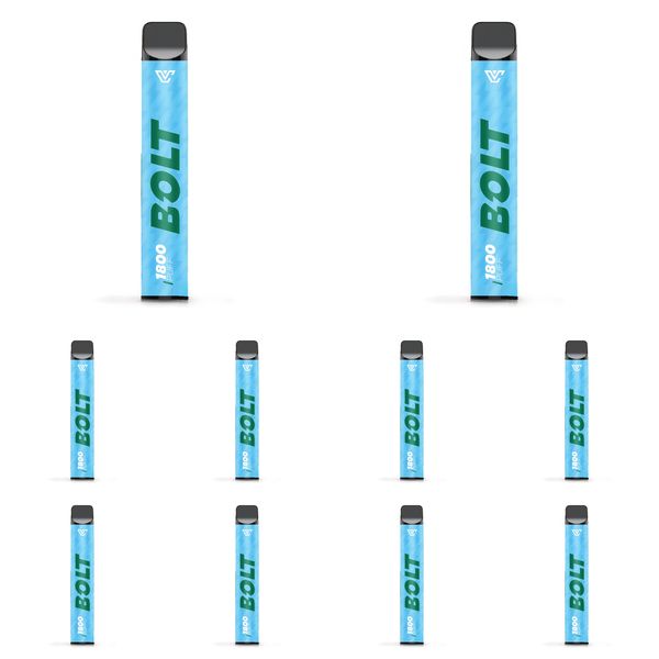 Bolt MMF 1800 Puffs Disposable Vapes 20MG - Mint Ice (Pack of 5)