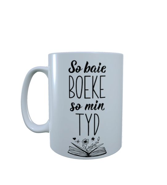 Afrikaans - So Baie Boeke, So Min Tyd - Aesthetic - Coffee Mug