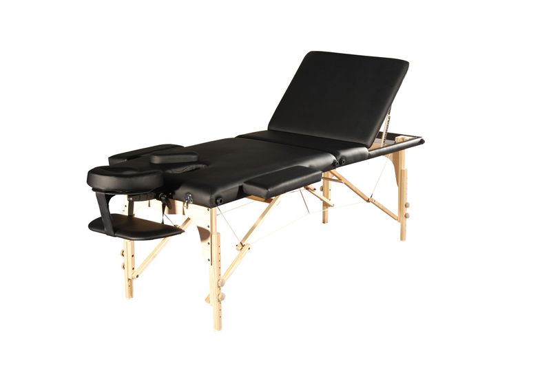 Orabi Portable Massage Bed 3 Part Black