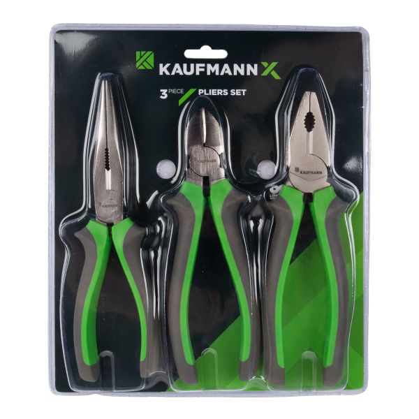 Kaufmann X Plier Soft Handle Set - 3 Piece