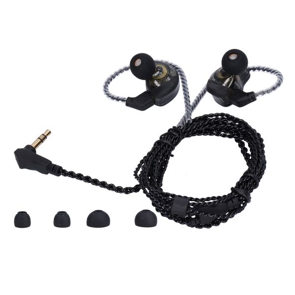 Wired bass boost earbuds no mic black