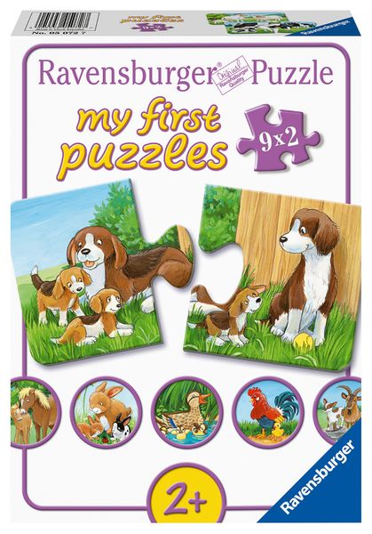 Ravensburger My First 9X2 Piece Puzzle-Farm Animals