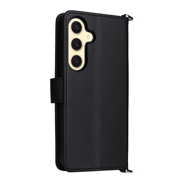 Multifunctional Leather Case Compatible With Samsung Galaxy S25 Plus