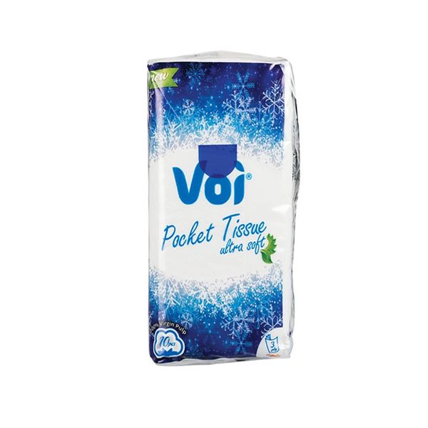 Bulk Pack x 20 Voi Tissues 10 Piece Per Pack Pocket 3-Ply