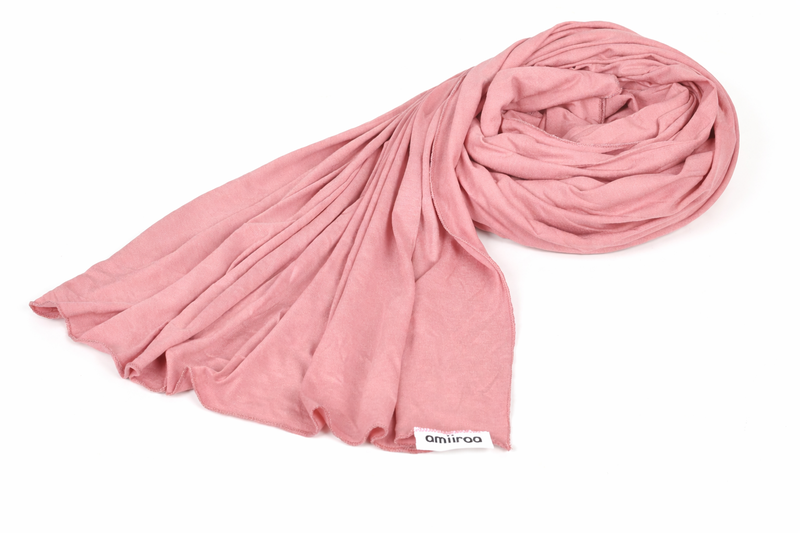 Modest Everyday Soft Stretch Jersey Scarf for Convenient Wear by Amiiraa