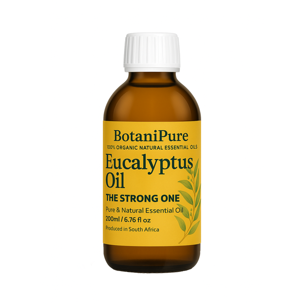 BotaniPure Eucalyptus Oil 200ml - Organic Eucalyptus Globulus Oil (STRONG )