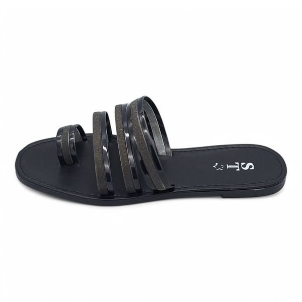 Women's PVC Strappy Slide A15-Toe