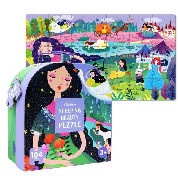Mideer Sleeping Beauty Puzzle Box: 104 Pieces