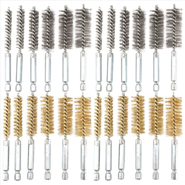 Hole Brush Bronze Set Steel Wire Hole Brush Set For Electric Drill