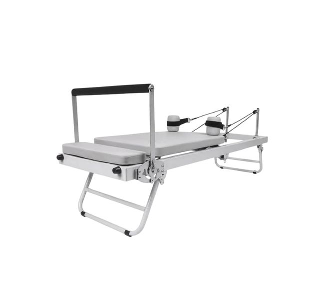 Boss Foldable Pilates Reformer Machine With Adjustable Resistance Cords