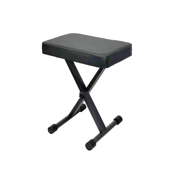 GET UNBOXED 4-Position X-Style Keyboard Stool Adjustable Piano Bench