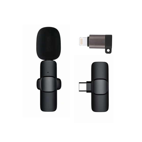 Wireless Lavalier Microphone - Compatible with Type C and iPhone/iPad -LDF5